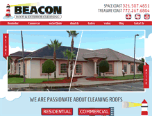 Tablet Screenshot of beaconroofcleaning.com